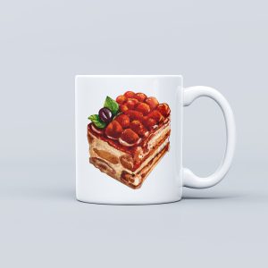 Dessert Theme Ceramic Mug - Tiramisu