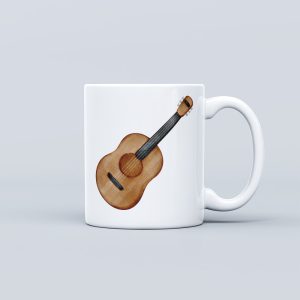 Music Theme Ceramic Mug - Guitar